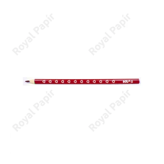 Szóló színesceruza, háromszögletű, vékony  EDU, piros