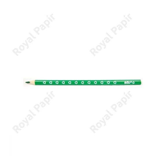 Szóló színesceruza, háromszögletű, vékony  EDU, zöld