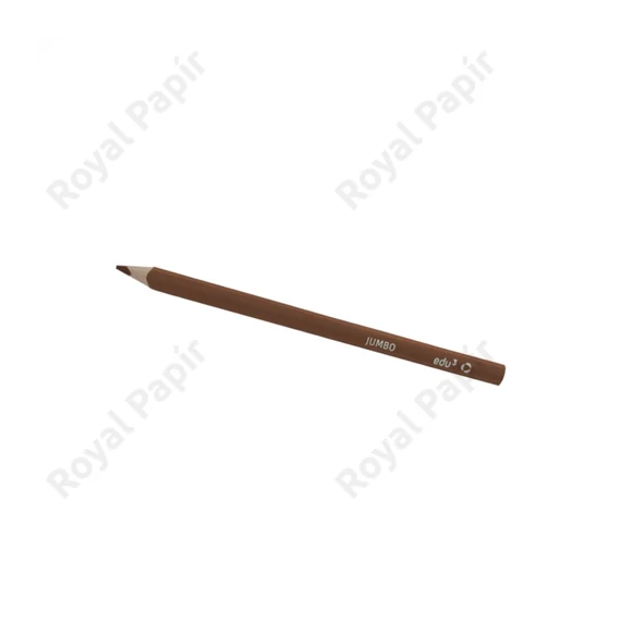 Szóló színesceruza, vastag, háromszögletű EDU, barna